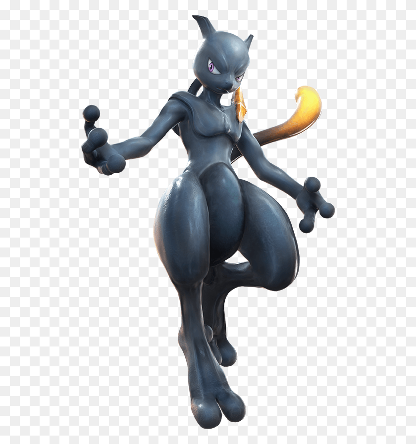 514x837 They Were First Introduced In Pokmon Colosseum And Black Mewtwo Smash Ultimate, Statue, Sculpture HD PNG Download