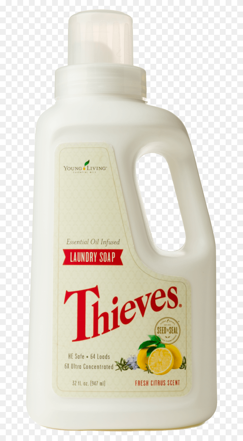 664x1460 Thieves Laundry Soap Bottle, Milk, Beverage, Drink HD PNG Download
