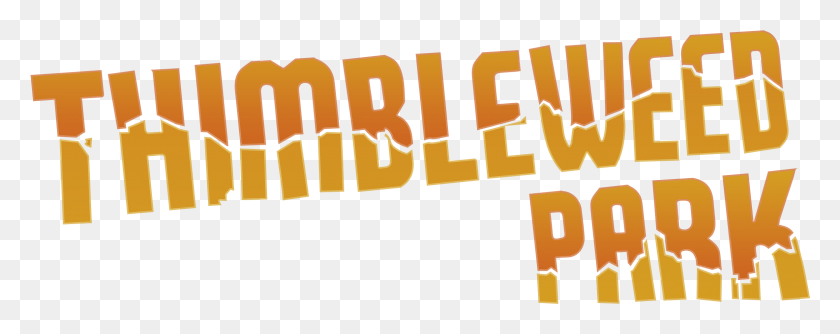 2366x833 Descargar Png Thimbleweed Park Logo, Texto, Número, Símbolo Hd Png