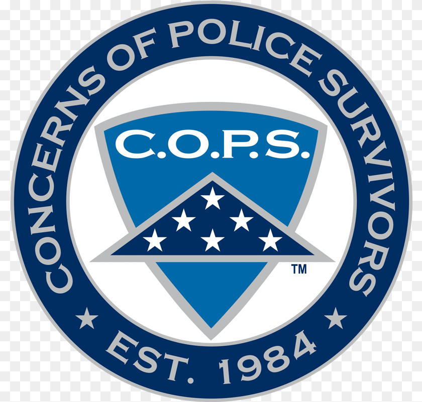801x801 Thin Blue Line Sports Bra With Padding Concerns Of Police Survivors, Badge, Logo, Symbol Transparent PNG