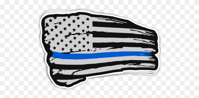 524x352 Thin Blue Line Sticker, Clothing, Apparel, Footwear HD PNG Download