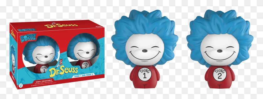 2875x946 Thing 1 Amp Thing 2 Dorbz Vinyl Figure 2 Pack, Clothing, Apparel, Bonnet HD PNG Download