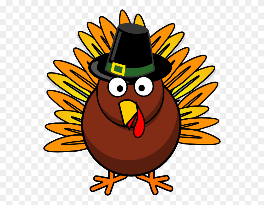 564x593 Things A Thanksgiving Turkey And A Leader Have In Clipart Turkey, Clothing, Apparel, Hat HD PNG Download