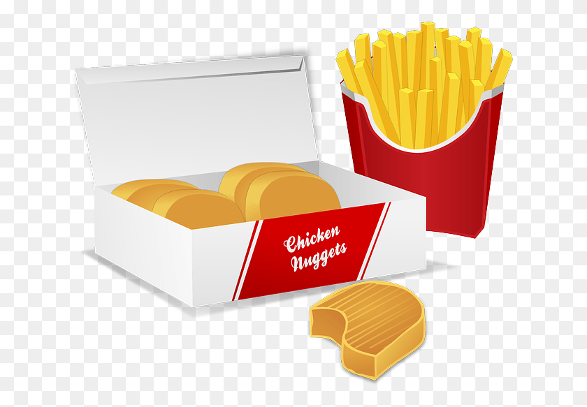 640x523 Things I Learned About Chick Fil A Chicken Nuggets And Fries Cartoon, Food, Bread, Text HD PNG Download