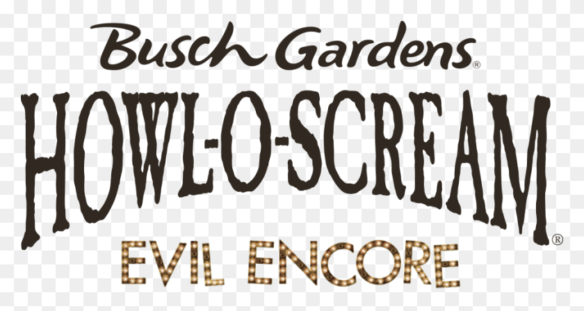 900x447 Descargar Png Busch Busch Gardens Howl O Scream, Texto, Alfabeto, Word Hd Png
