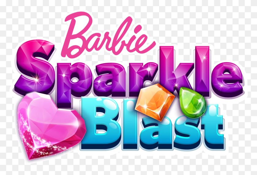 1343x884 Descargar Png Think Pink With Barbie Sparkle Blast App Barbie, Morado, Texto, Gráficos Hd Png