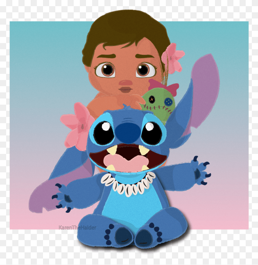 1177x1209 Thinking About Baby Moana And Stitch Together Makes Baby Moana And Stitch, Poster, Advertisement HD PNG Download