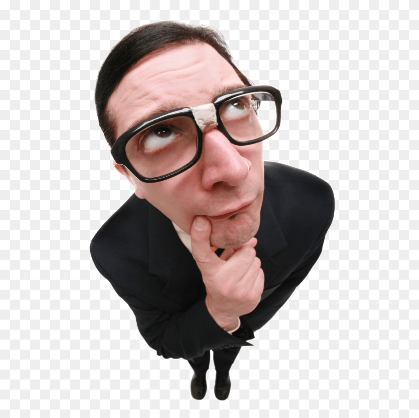 513x777 Thinking Man High Quality Image Man Thinking, Glasses, Accessories, Accessory HD PNG Download