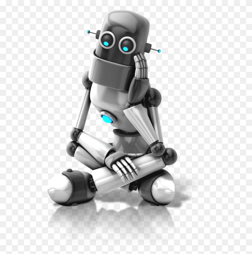 536x789 Thinking Robot, Toy HD PNG Download