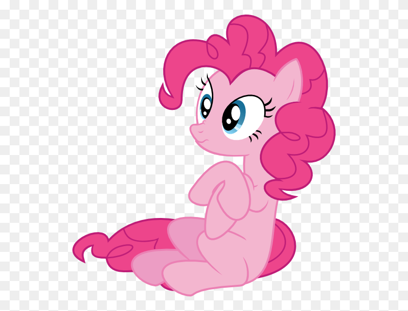 542x582 Thinkingwithsmile Pinkie Pie Pony Safe Scrunchy Mlp Pinkie Pie Sitting Vector, Graphics, Cupid HD PNG Download