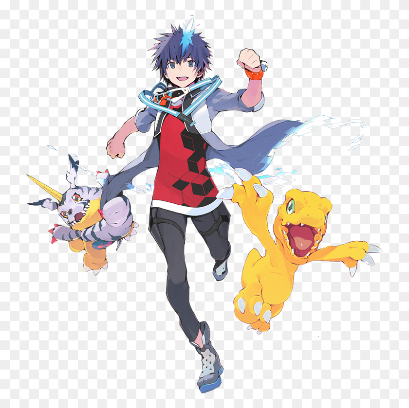 732x779 Third Year High School Student Studying For Exams Digimon World Next Order Main Character, Comics, Book, Manga HD PNG Download