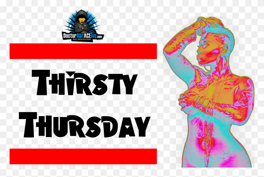 1857x1201 Thirsty Thursday 100 Spring 2k18 Hawaiian Font, Graphics, Person HD PNG Download