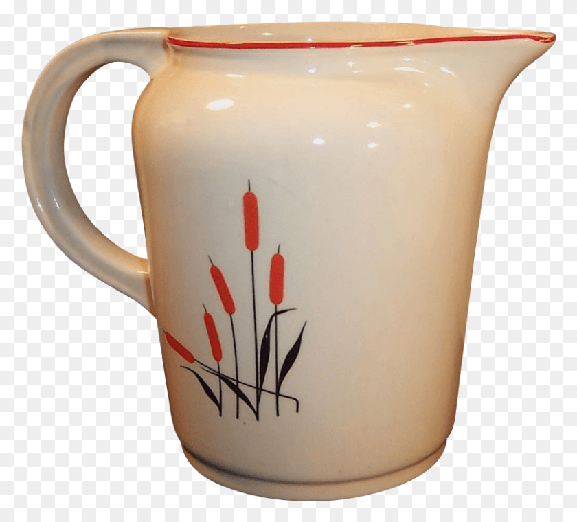 806x724 This 5 Cup Pitcher Is 6 Tall And Is Part Of The Red Ceramic, Milk, Beverage, Drink HD PNG Download