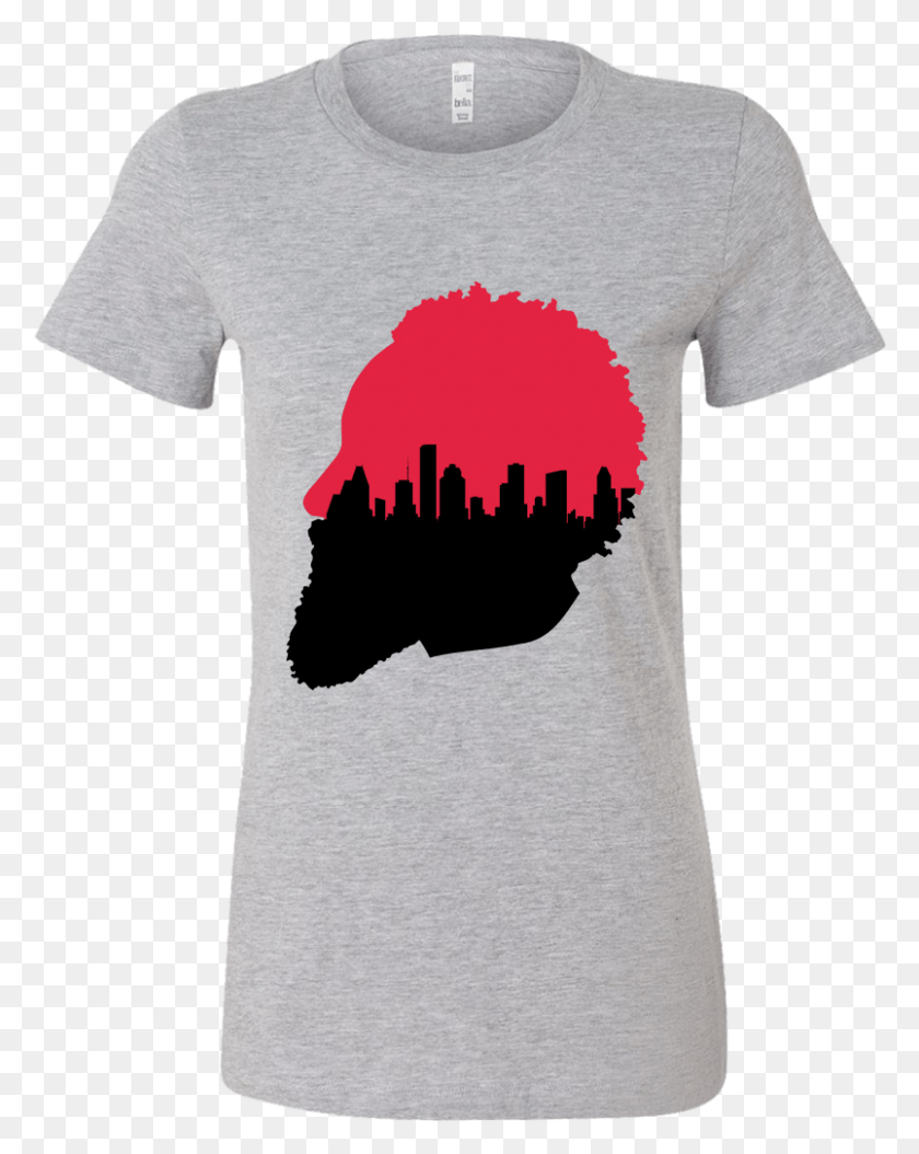 804x1025 This Awesome Shirt Features A Silhouette Of James Harden Shirt, Clothing, Apparel, T-shirt HD PNG Download