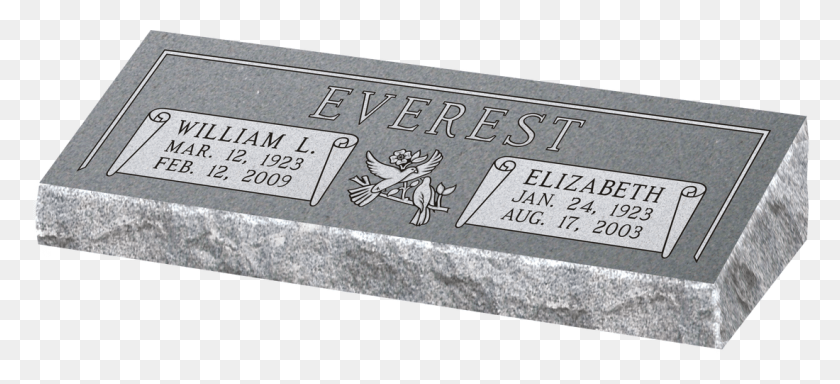 1100x457 This Bevel Memorial Grave Marker Comes In A Variety Headstone, Tomb, Tombstone, Business Card HD PNG Download