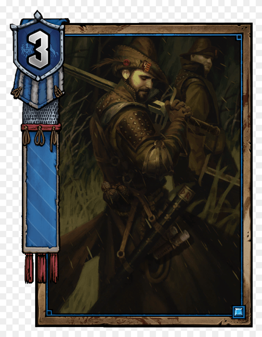 940x1230 This Card Has Not Yet Been Used In A Deck Gwent Blue Stripes Scout, Person, Human, Poster HD PNG Download