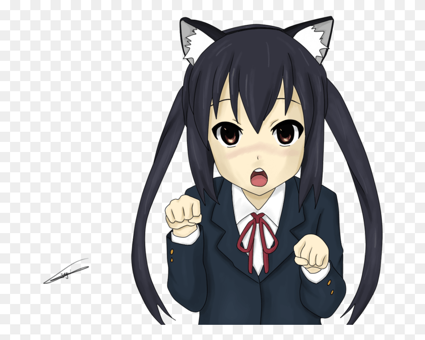674x611 This Character Constantly Has Cat Ears Put On For K On Cat Ears, Manga, Comics, Book HD PNG Download