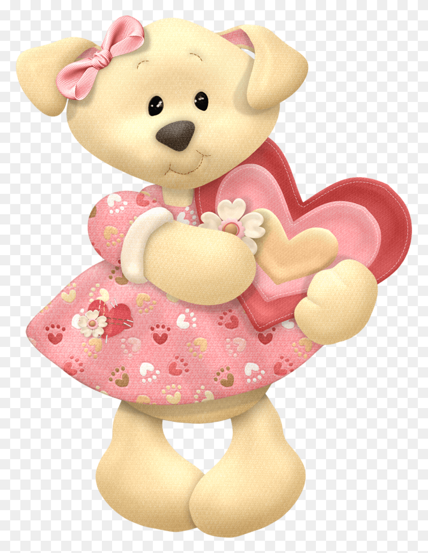 778x1024 This Clip Art Can Be Used As A Stencil For Wafer Paper Cute Valentine39s Day Clipart, Toy, Plush, Doll HD PNG Download