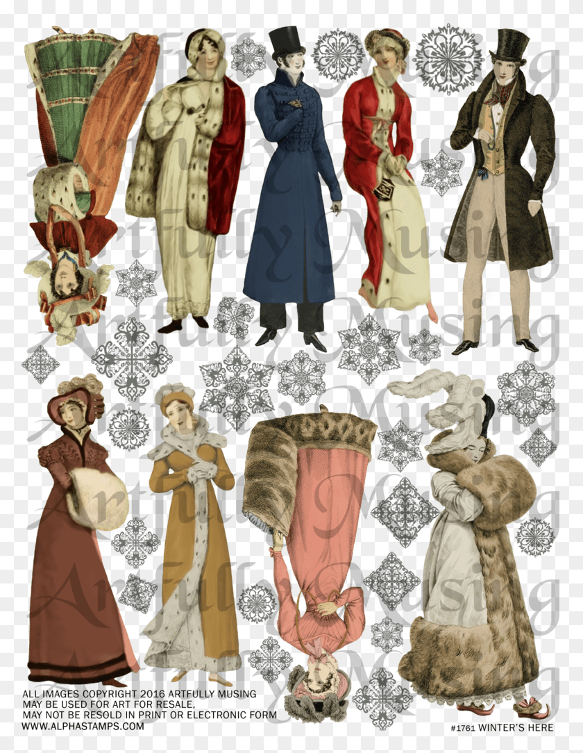 779x1024 This Collage Sheet Contains 9 Regency Period Images Incroyables Et Merveilleuses 1814 Merveilleuse No., Person, Human, Clothing HD PNG Download