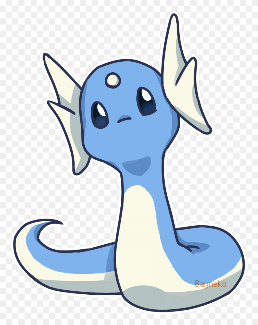 870x1116 This Dratini Doesnt Have A Mouth Pokemon Https Cartoon, Mammal, Animal HD PNG Download