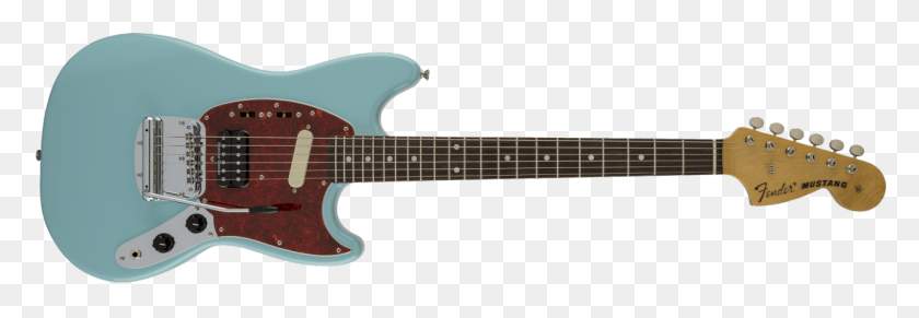 1280x380 This Fender Mustang Is Inspired By The Mustang Kurt Kurt Cobain Mustang, Guitar, Leisure Activities, Musical Instrument HD PNG Download