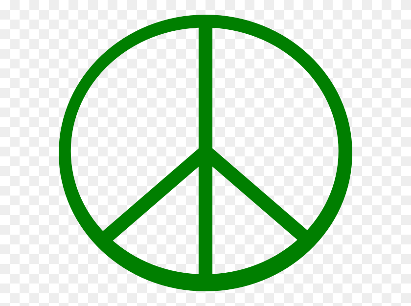 600x566 This Free Clip Arts Design Of Green Peace Sign Green Peace Sign, Symbol, Pattern, Logo HD PNG Download