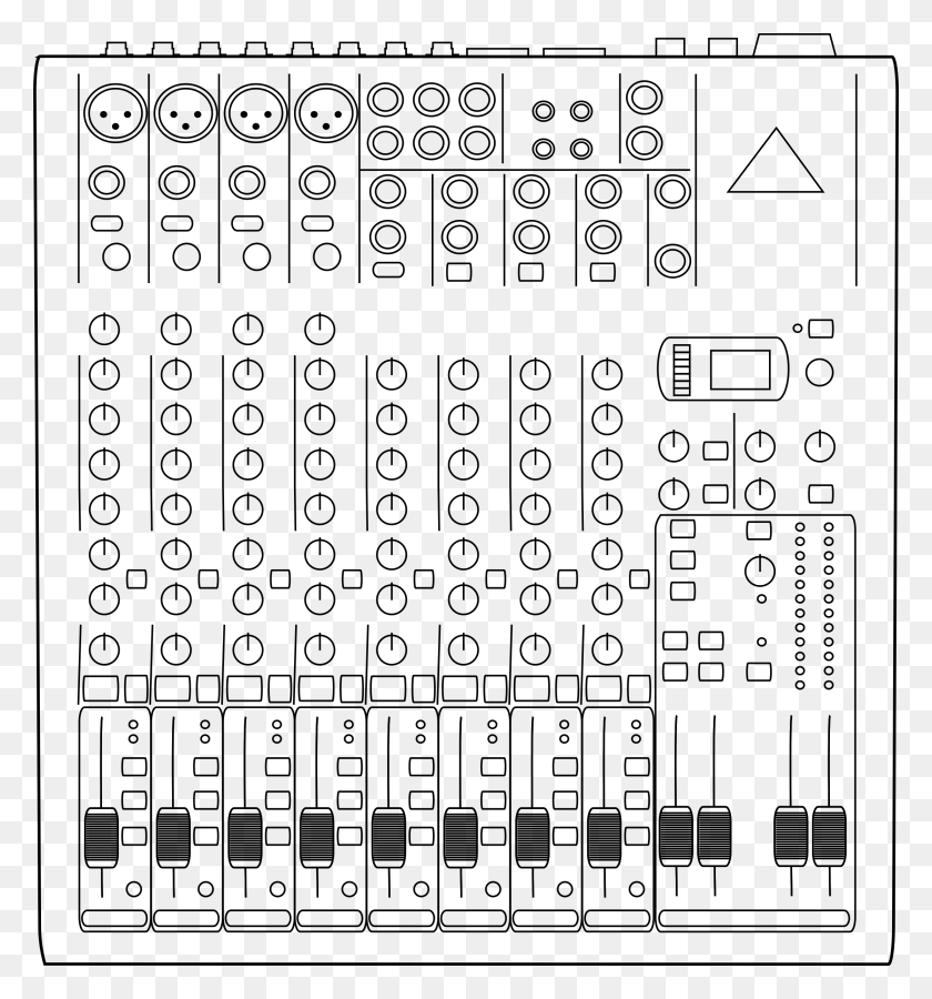 2227x2400 This Free Icons Design Of 12 Channel Audio Mixer Audio Mixer Clipart, Gray, World Of Warcraft HD PNG Download