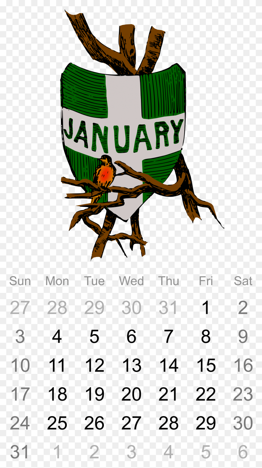 1246x2304 Этот Бесплатный Дизайн Иконок Календаря На Январь 2016 Года, Текст, Птица, Животное Hd Png Скачать