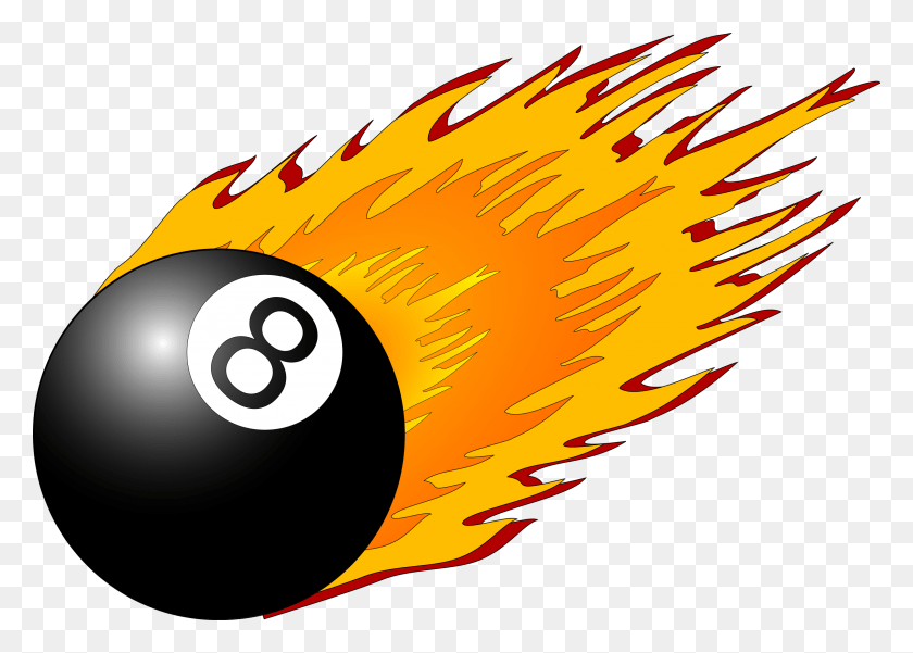 2400x1667 This Free Icons Design Of 8ball With Flames, Ball, Graphics HD PNG Download