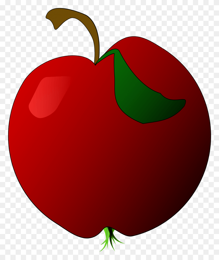 1265x1526 This Free Icons Design Of A Red Apple Clip Art, Plant, Fruit, Food HD PNG Download
