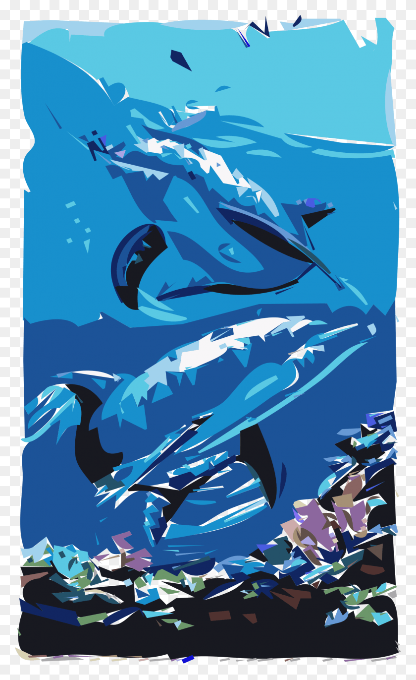 1427x2400 Este Diseño De Iconos Gratis De Delfines Abstractos, Vida Marina, Animal, Mamífero, Hd Png