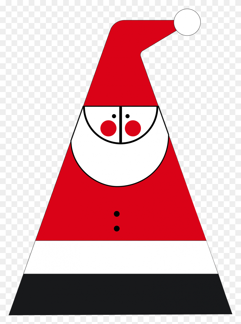 1592x2178 This Free Icons Design Of Abstract Santa Claus, Cone, Clothing, Apparel HD PNG Download