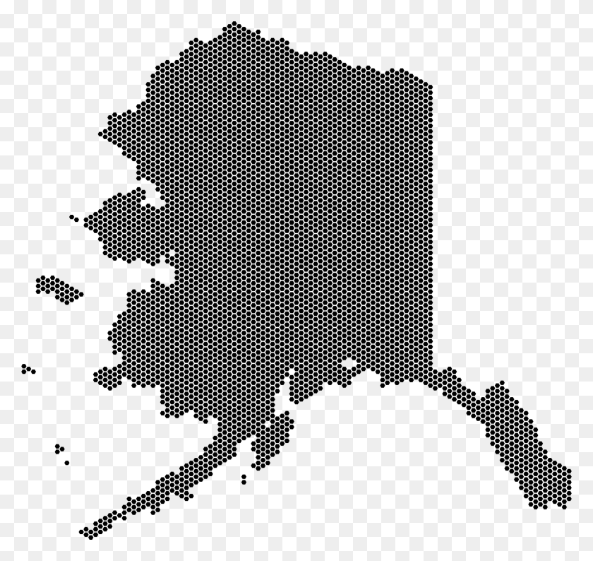 2260x2127 This Free Icons Design Of Alaska Mosaico Hexagonal Mapa De Personas Que Viven De Cheque A Cheque De Pago, Grey, World Of Warcraft Hd Png