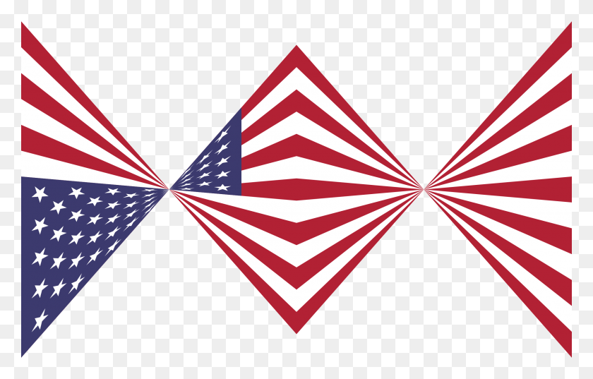 2400x1470 This Free Icons Design Of American Flag Twist, Symbol, Flag, Triangle HD PNG Download