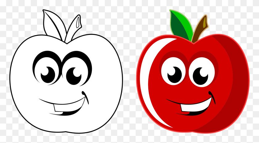 2316x1198 This Free Icons Design Of Anthropomorphic Apple, Plant, Text, Food HD PNG Download