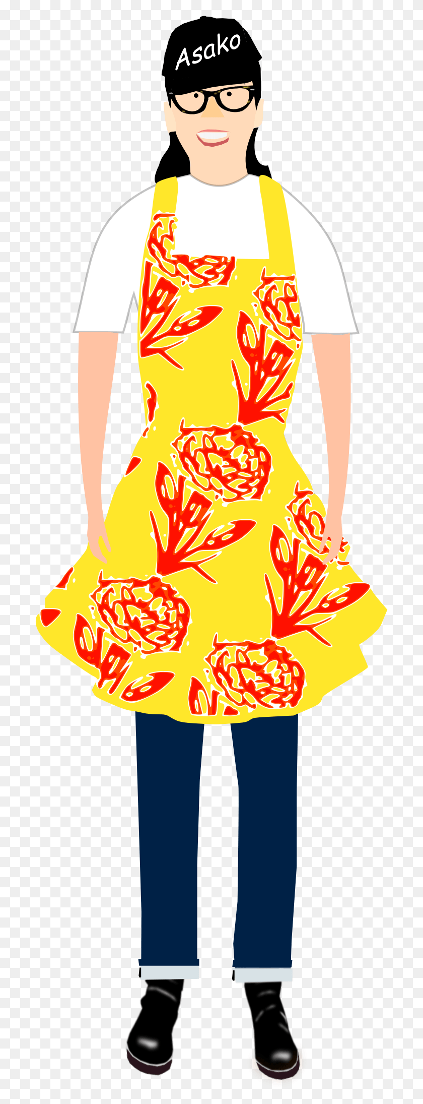 701x2130 This Free Icons Design Of Apron Carnation, Clothing, Person, Dress HD PNG Download