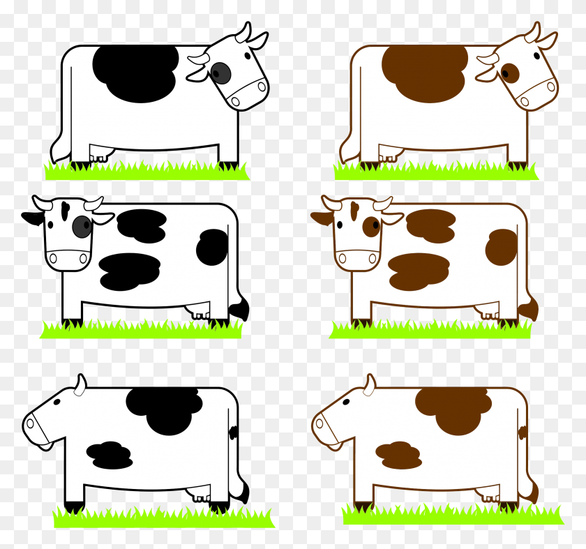2339x2182 This Free Icons Design Of Black And Brown Cows, Stencil, Label, Text HD PNG Download