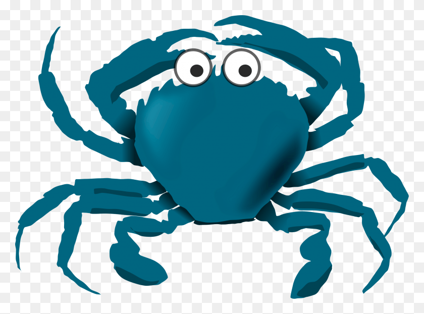 2397x1728 This Free Icons Design Of Blue Cartoon Crab Blue Crab Clipart, Sea Life, Animal, Seafood HD PNG Download