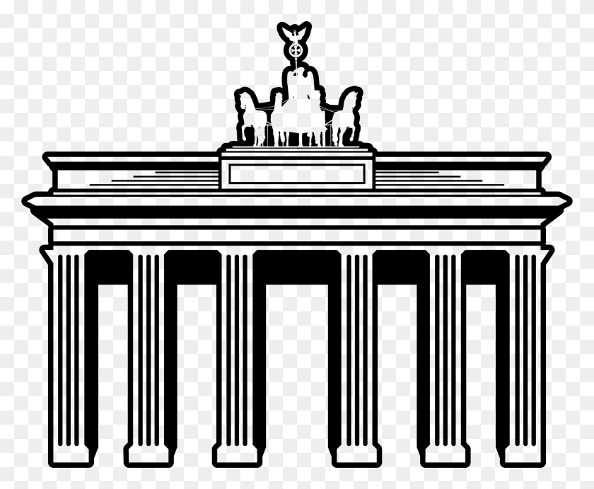 2264x1834 This Free Icons Design Of Brandenburg Gate Brandenburger Tor Clipart, Gray, World Of Warcraft HD PNG Download