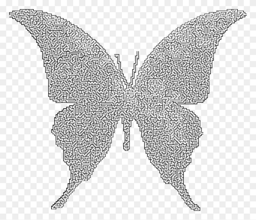 2298x1950 This Free Icons Design Of Butterfly Silhouette, Symbol, Stencil, Pattern HD PNG Download