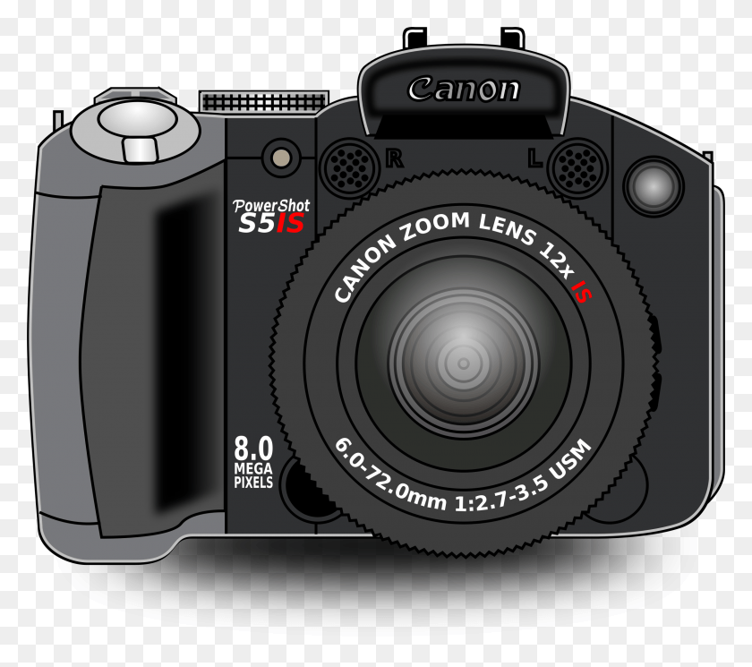 2400x2110 Canon Powershot S5 Is, Фотоаппарат, Электроника, Цифровая Камера Png Скачать