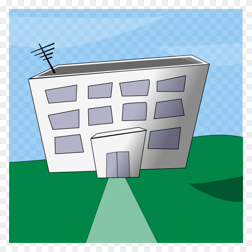 2400x2400 This Free Icons Design Of Cartoon Building Cartoon Pictures Of A Building, Urban, Nature, Outdoors HD PNG Download