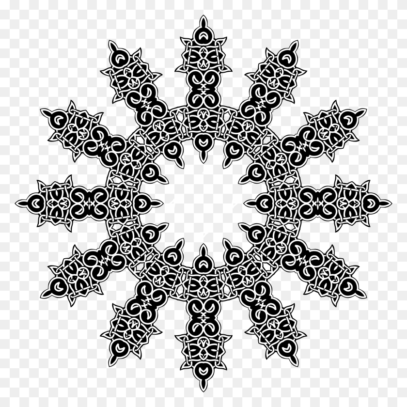2334x2334 Этот Бесплатный Дизайн Иконок Кельтского Орнамента С Узором Dsa 12 Gtter Symbole, Снежинка, Узор, Цветочный Дизайн Png Скачать