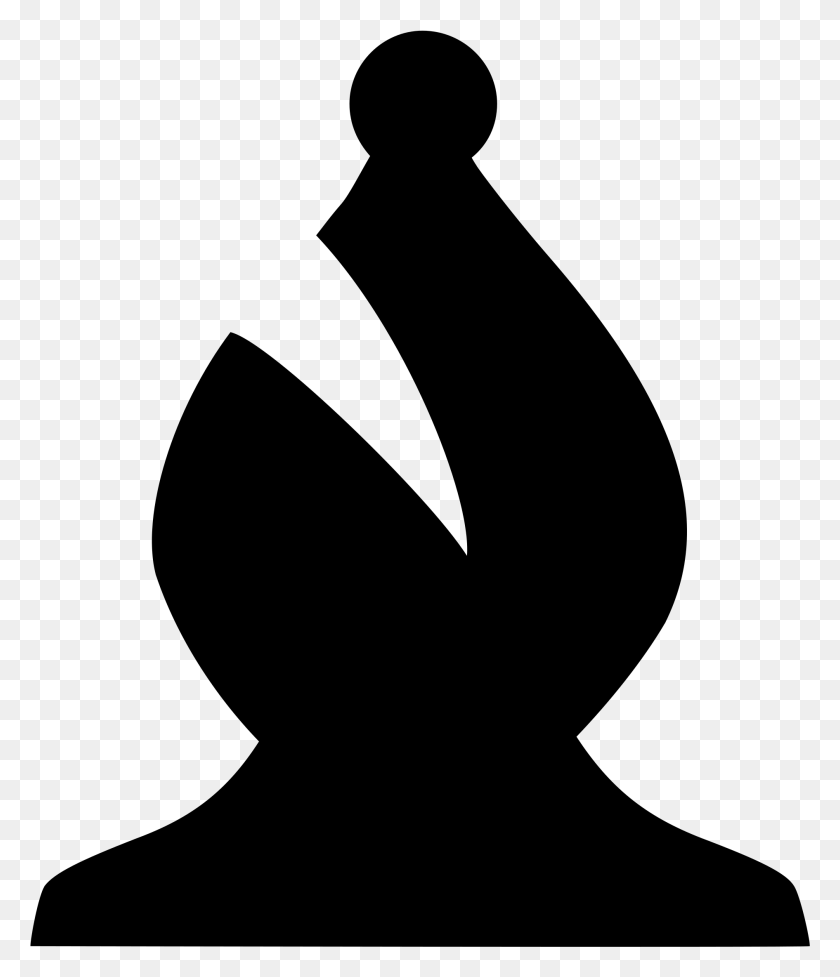 1890x2223 This Free Icons Design Of Chess Piece Silhouette Alfil Negro Ajedrez, Gray, World Of Warcraft HD PNG Download