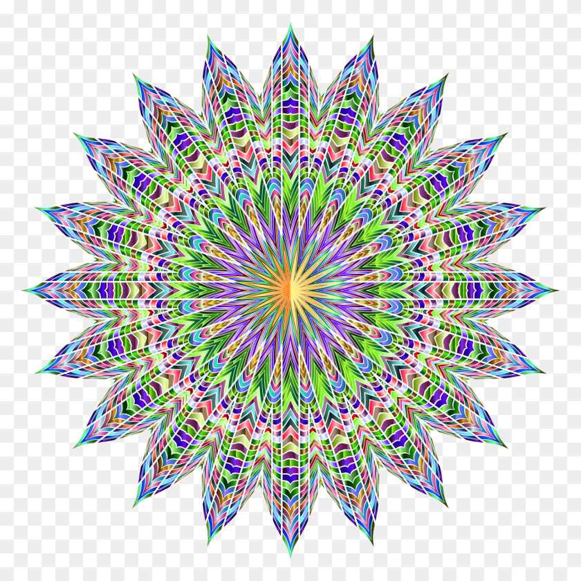 2310x2310 This Free Icons Design Of Chromatic Geometric Mandala, Lighting, Light, Pattern HD PNG Download