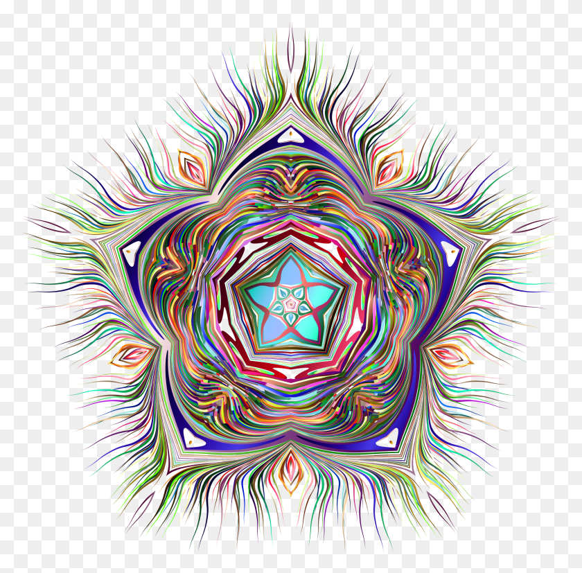 2299x2262 Этот Бесплатный Дизайн Иконок Хроматической Морской Звезды, Орнамент, Узор, Фрактал Png Скачать