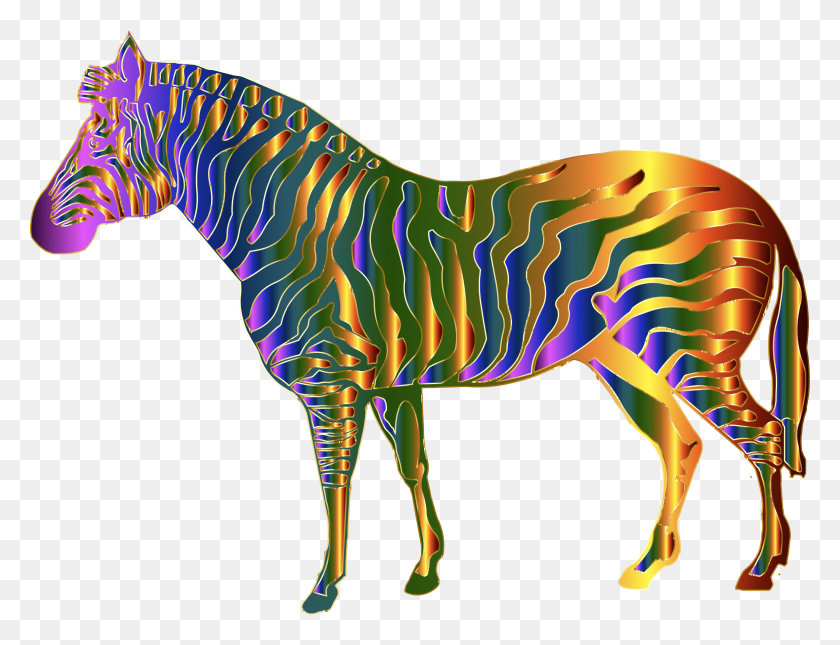2322x1743 This Free Icons Design Of Chromatic Zebra Zebra Cool, Mammal, Animal, Horse HD PNG Download