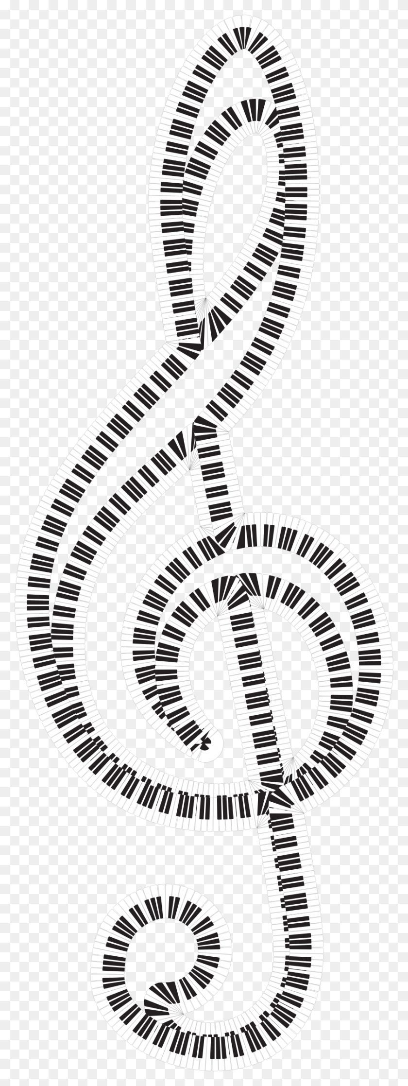 836x2332 This Free Icons Design Of Clef Piano Keys, Stencil, Horseshoe HD PNG Download