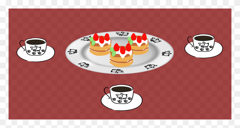 2400x1200 This Free Icons Design Of Coffee And Pancake, Saucer, Pottery, Coffee Cup HD PNG Download