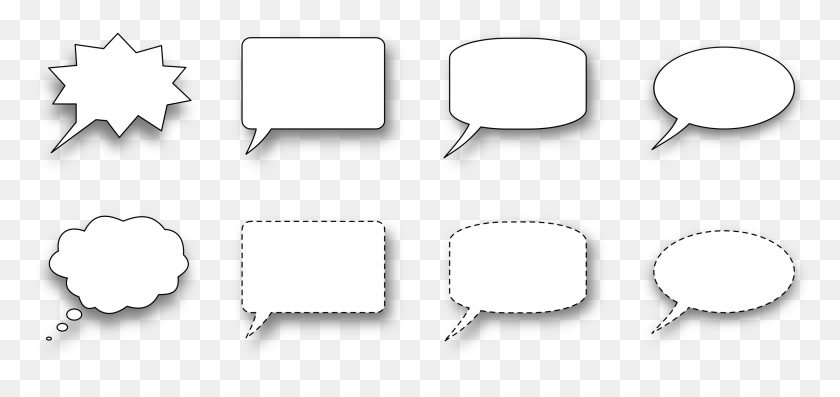 2400x1038 This Free Icons Design Of Collection Of Speech, Cushion, Glasses, Accessories HD PNG Download